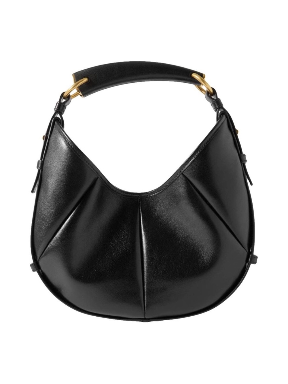 SAINT LAURENT Mombasa small paneled leather hobo handbag